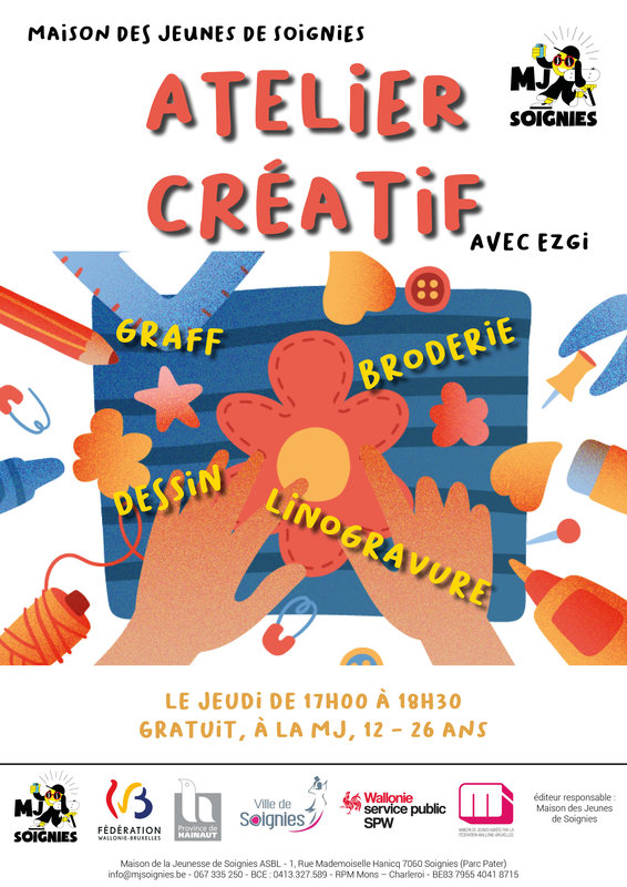 Stages,cours Atelier créatif
