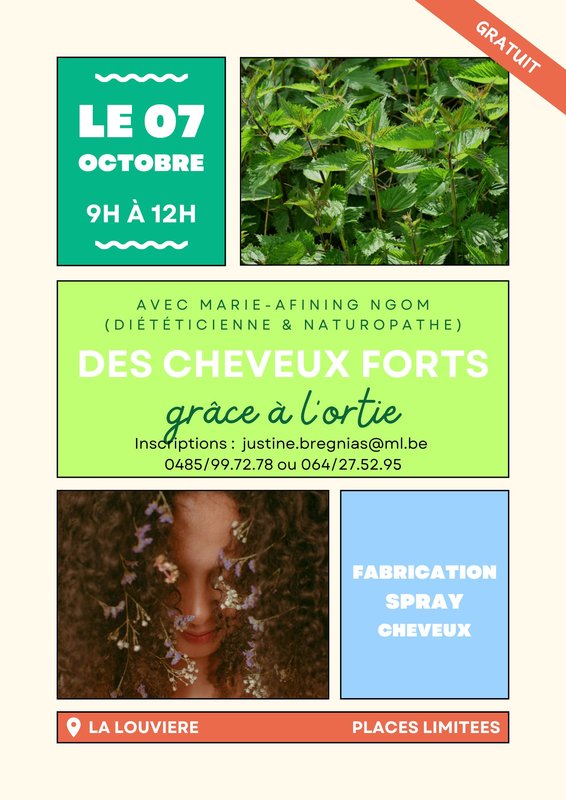 Stages,cours [Parents solo - Relais Familles Mono] cheveux forts grâce l ortie