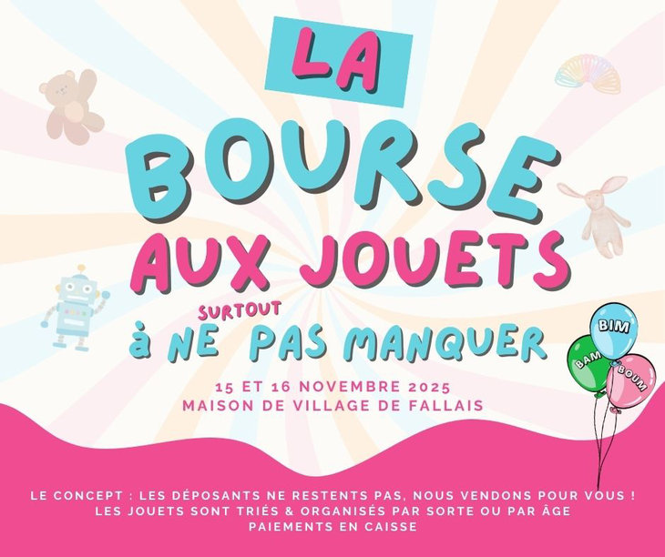 Loisirs La bourse jouets ne manquer