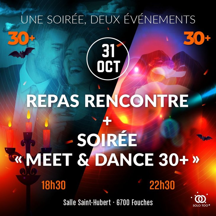 Soirées Repas Rencontre + Soirée Meet & Dance 30+»