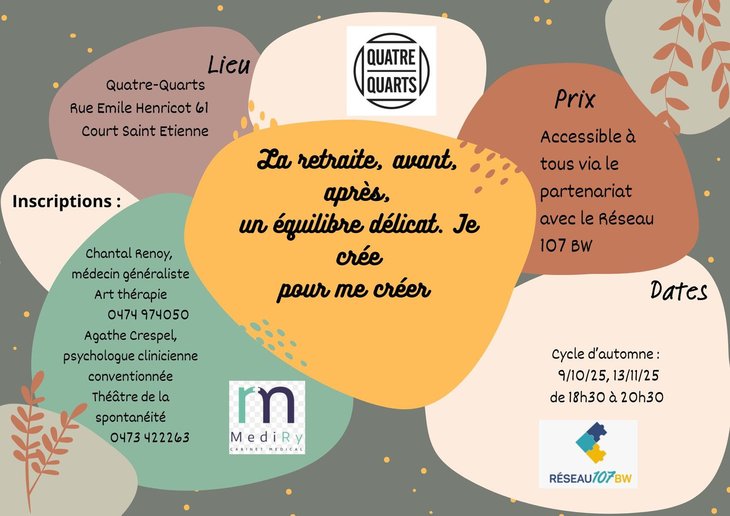 Stages,cours Atelier d expression créative autour la retraite.
