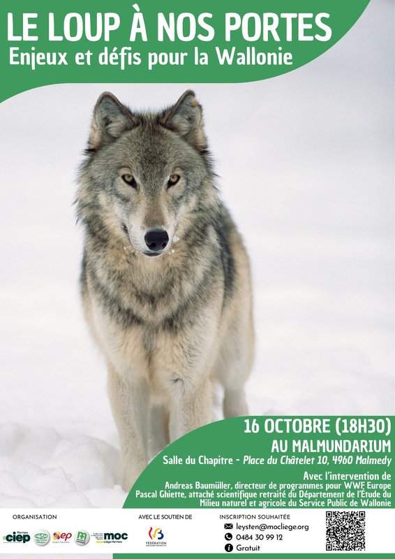 Conférences Le loup nos portes - Enjeux défis pour Wallonie
