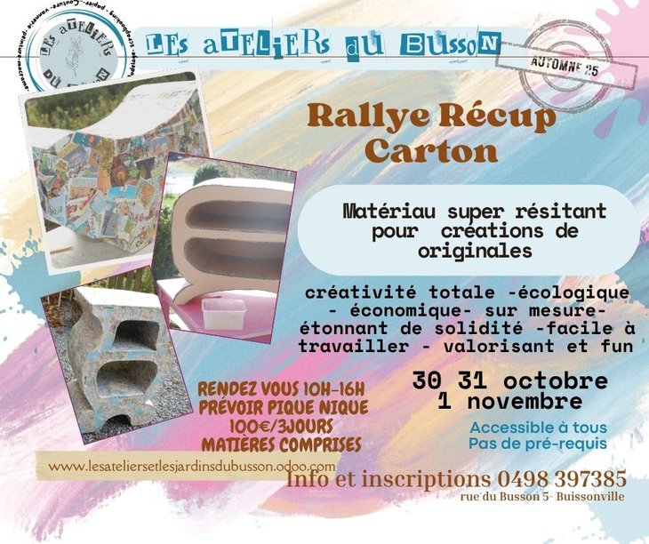 Stages,cours Rallye carton