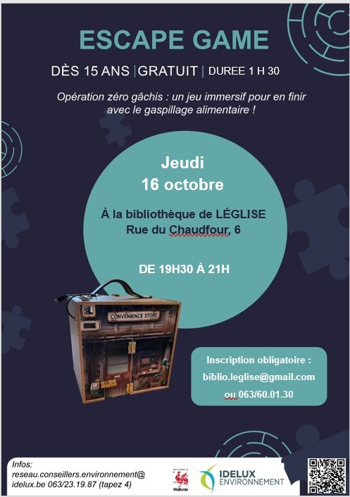 Loisirs Escape game : contre gaspillage alimentaire