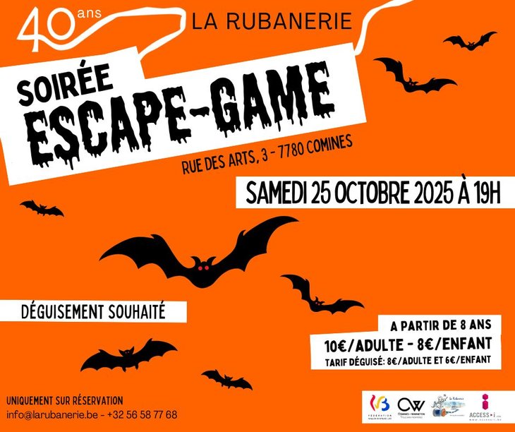 Loisirs Soirée Escape-game Musée la Rubanerie