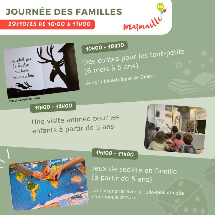 Loisirs Journée familles Marmaille & : contes pour tout-petits