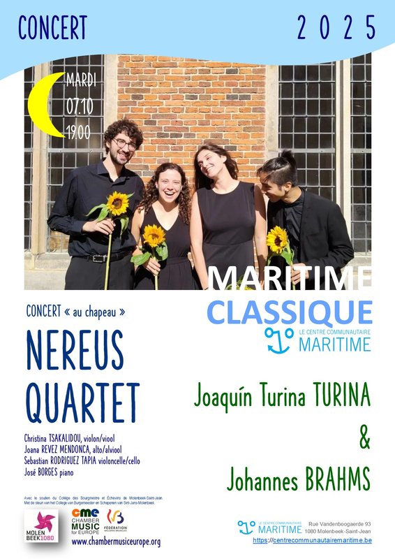Concerts Maritime Classique ! Nereus Quartet