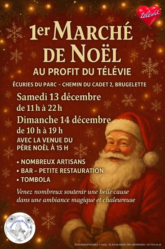 Marchés de Noël 1er Marché Noël profit Télévie