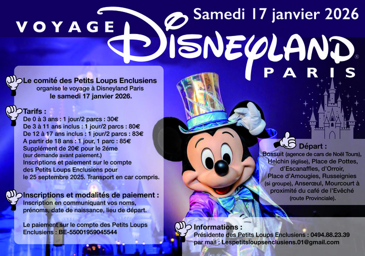 Excursions, séjours Voyage Disneyland Paris
