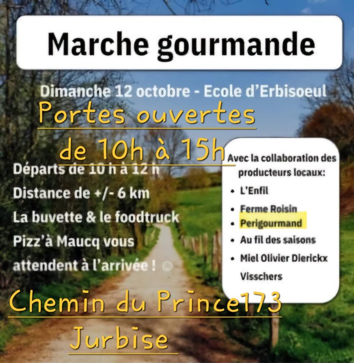 Loisirs Journées Porte Ouverte dans cadre d une Marche gourmande