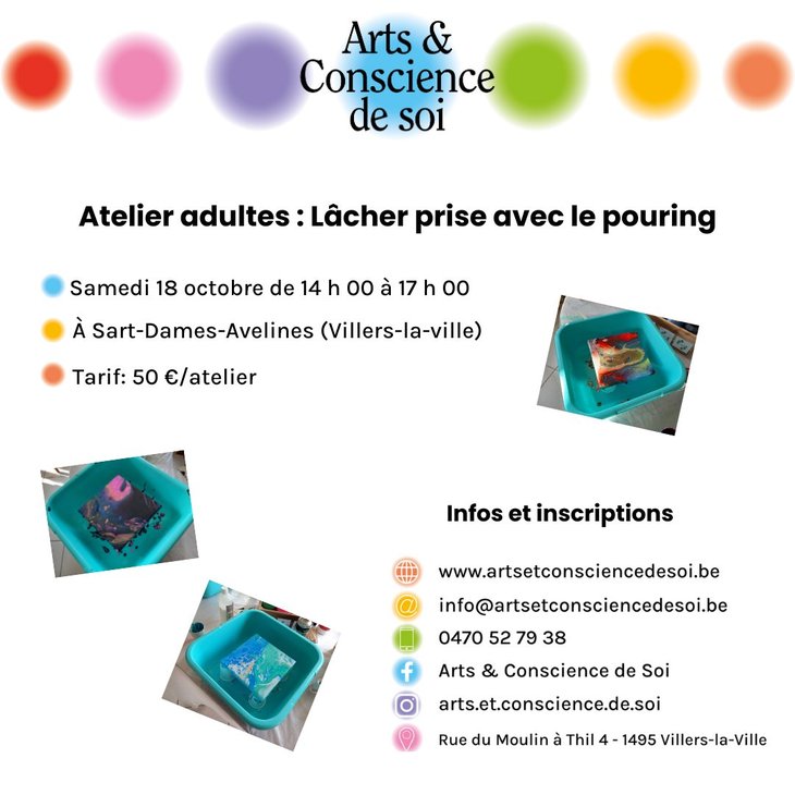 Stages,cours Lâcher prise avec pouring