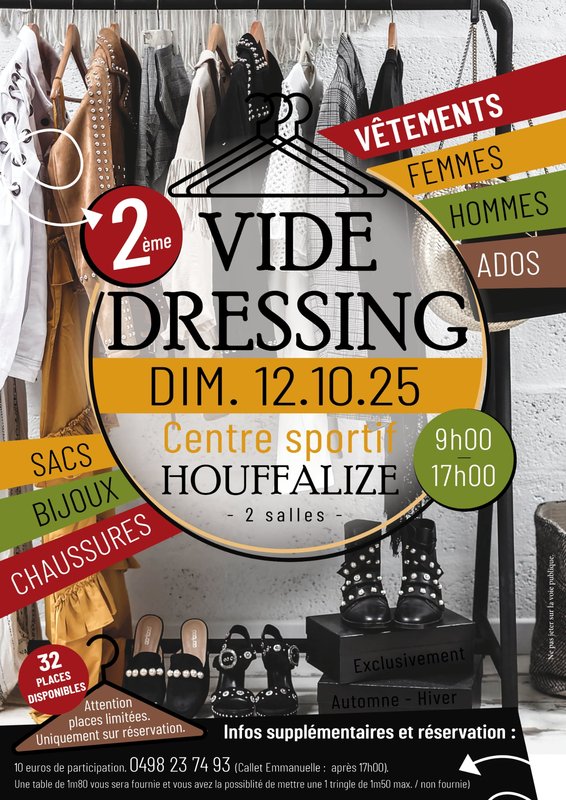Loisirs Vide dressing homme,femme ado