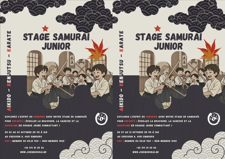 Stages,cours Stage samurai junior
