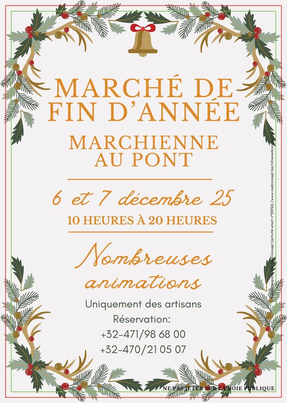 Marchés de Noël Marché fin d année comité fête Marchiennois