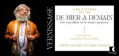 Expositions Carton invitation Vernissage photo Noir Blanc moderne - recto
