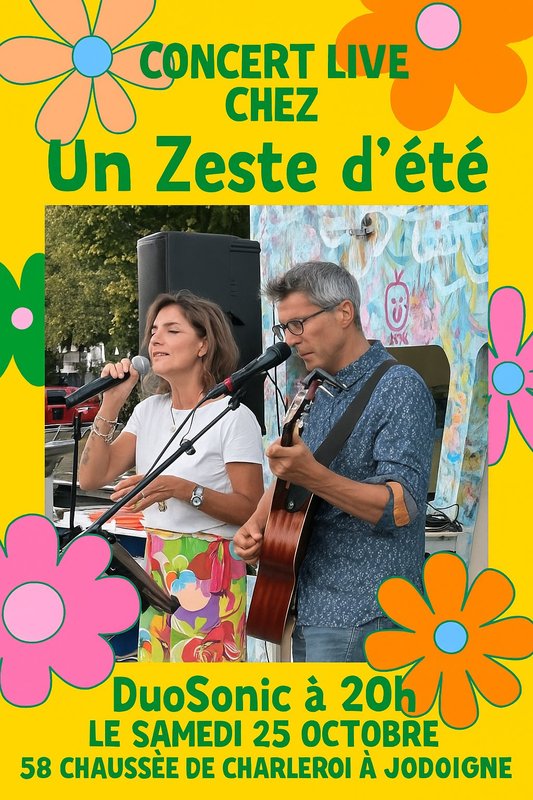Concerts ✨ Sonic  Concert Live ✨Chez Zeste d été