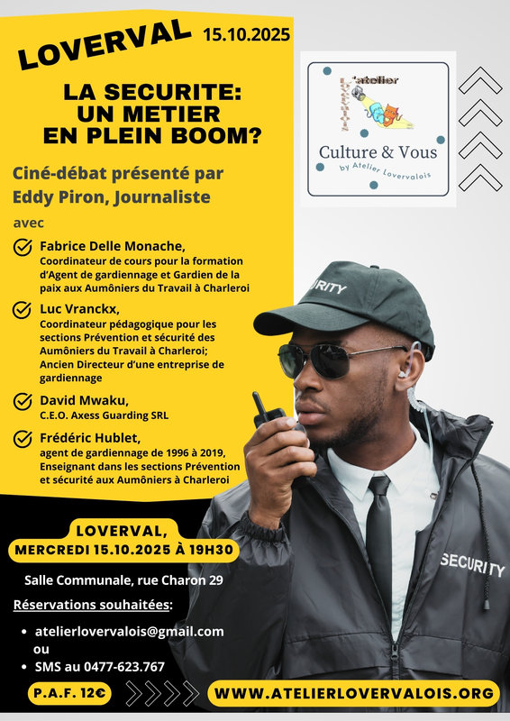 Conférences Ciné-débat: sécurité, métier plein boom?