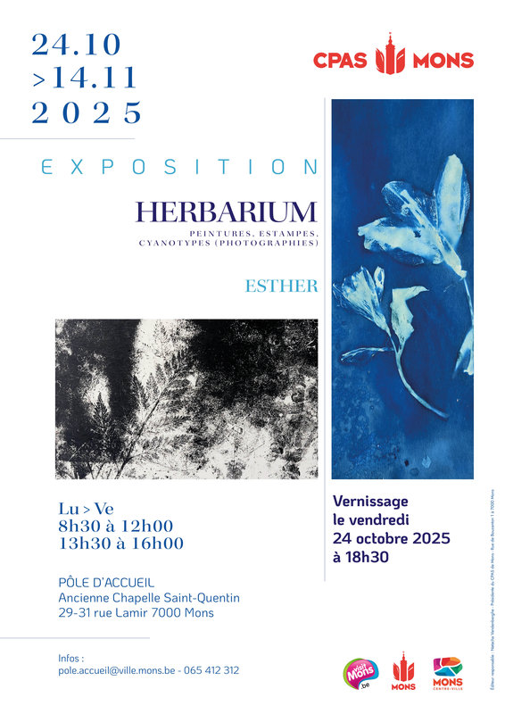 Expositions Vernissage l exposition Herbarium l artiste Esther