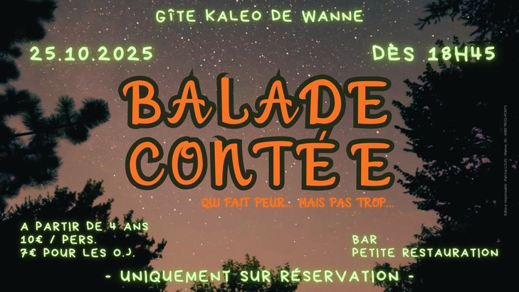 Loisirs Balade contée nocturne