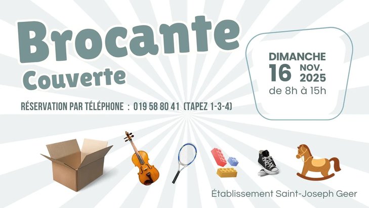  Brocante couverte Saint-Joseph Geer