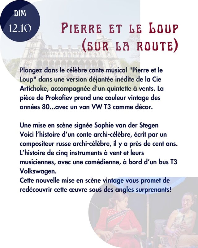 Spectacles Pierre le loup (sur route)