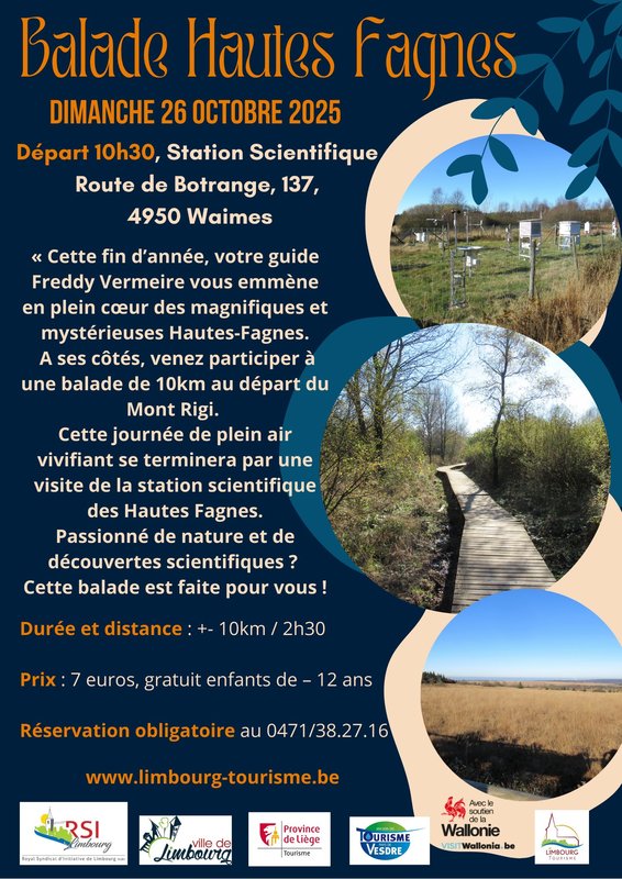 Loisirs Balade dans Hautes Fagnes avec visite la station scientifique