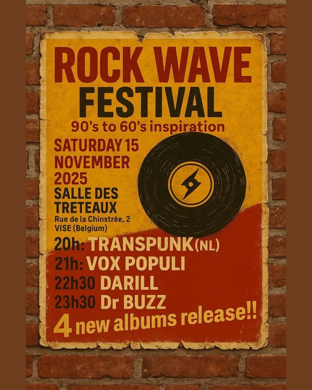 Concerts Rock Wave Festival 90 s 60 s inspiration