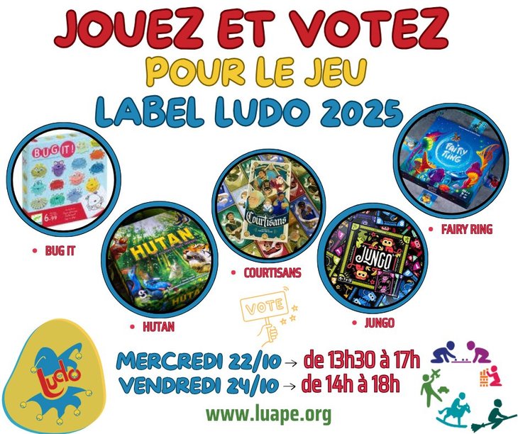 Loisirs Tester voter pour jeu Label Ludo