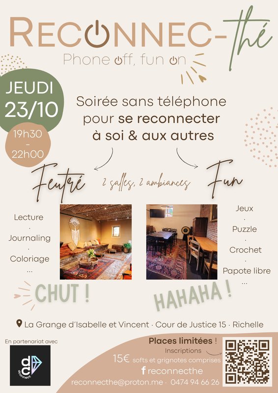 Soirées Soirée Reconnec-thé