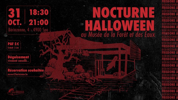 Soirées Nocturne Halloween Musée la Forêt des Eaux