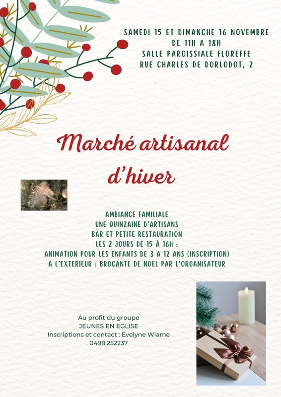 Loisirs Marché artisanal d hiver