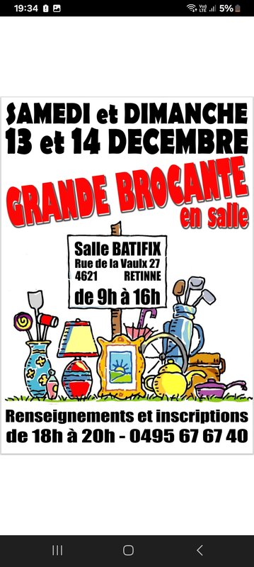  Brocante salle