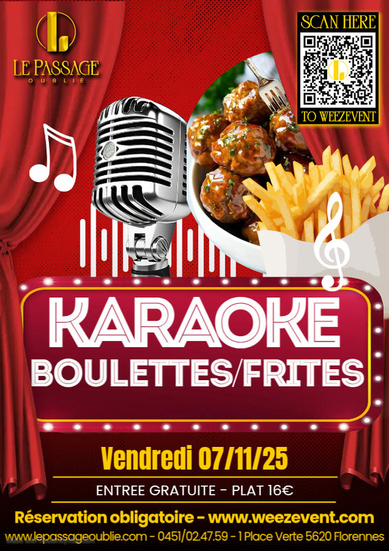 Soirées Karaoké - Boulettes/frites