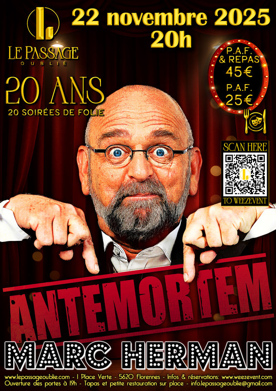 Spectacles Marc Hermann - AnteMortem