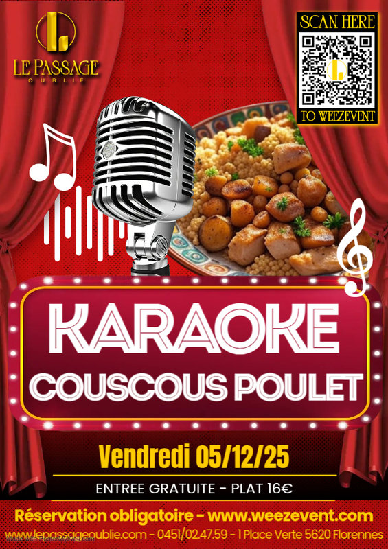 Soirées Karaoké Couscous poulet