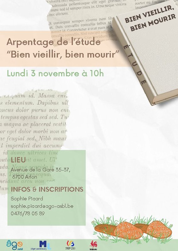 Conférences Arpentage l étude  Bien vieillir, bien mourir 