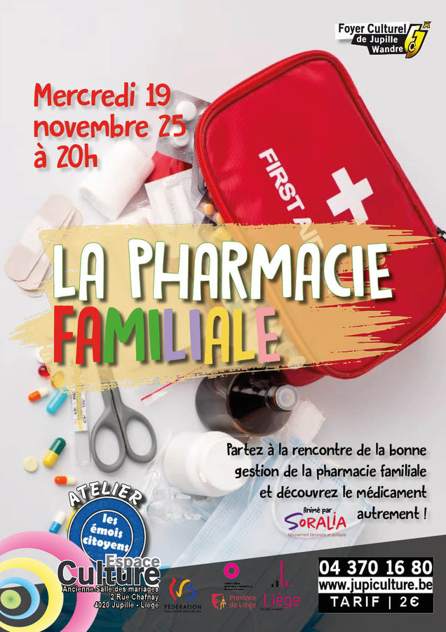 Stages,cours La pharmacie familiale Atelier
