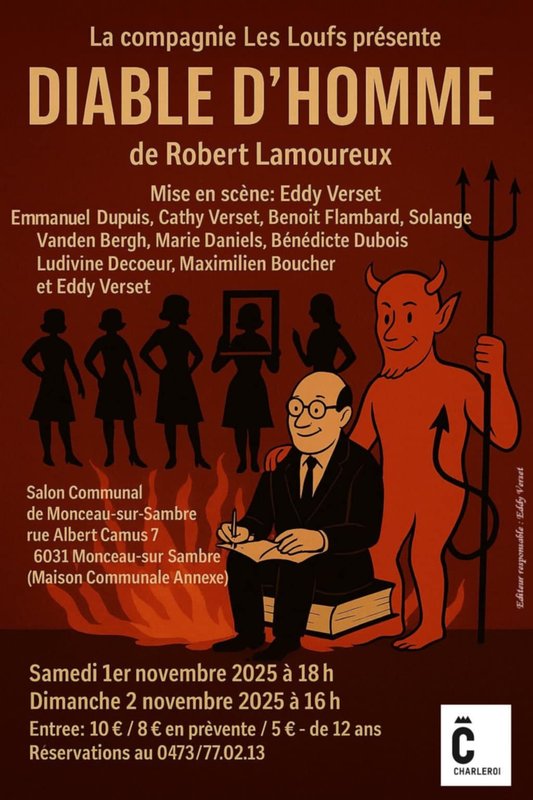 Spectacles Diable d homme, pièce Robert Lamoureux