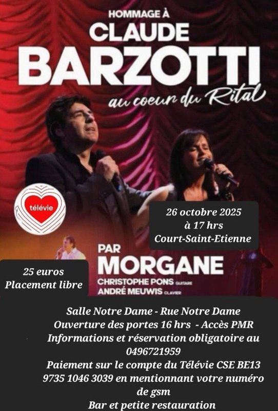 Concerts Concert hommage Barzotti