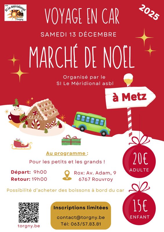 Excursions, séjours Voyage Car Marché Noël Metz