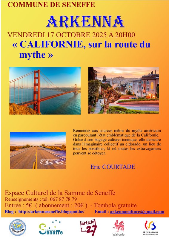 Conférences Californie, la route Mythe