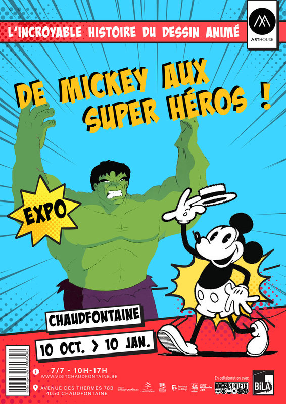 Expositions Expo Mickey Super Héros - L incroyable histoire dessin animé