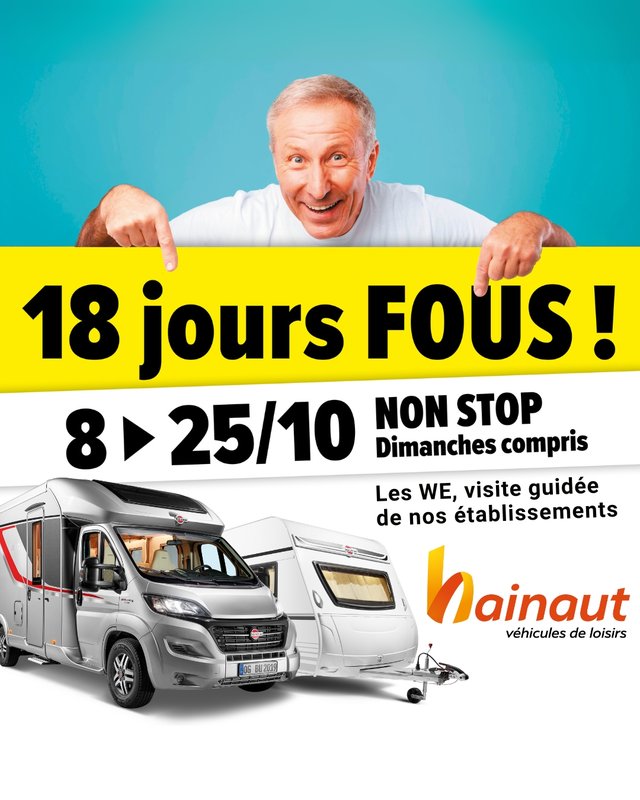 Loisirs Portes ouvertes - jours fous Hainaut caravaning