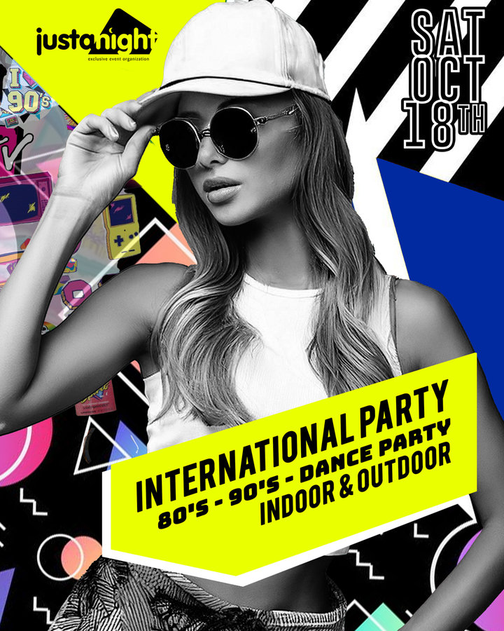 Soirées International party - madame moustache | 80 s 90 s 2000 s - powered just a ni