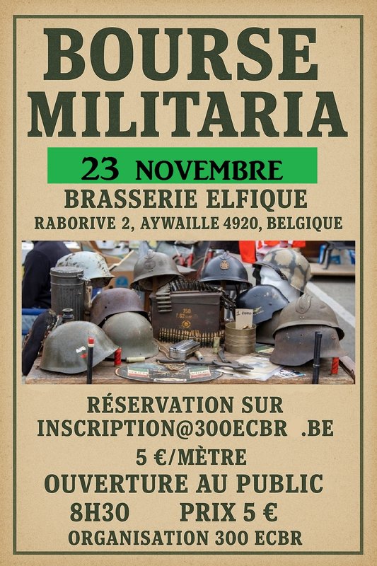 Loisirs Bourse militaria tout époques