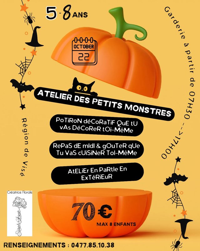 Stages,cours Atelier petits monstres