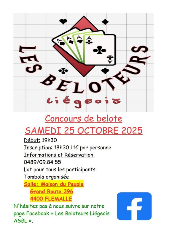 Loisirs Concours belote