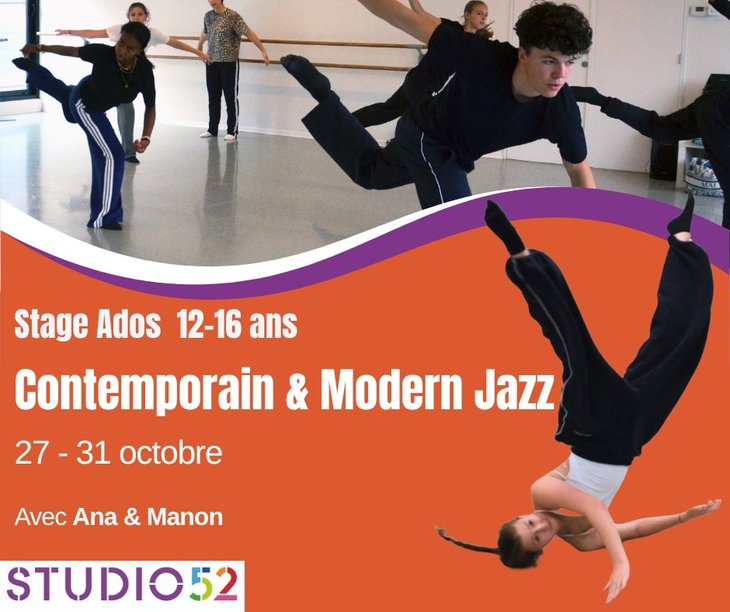 Stages,cours Stage Spécial Ados Contemporain & Modern Jazz ✨