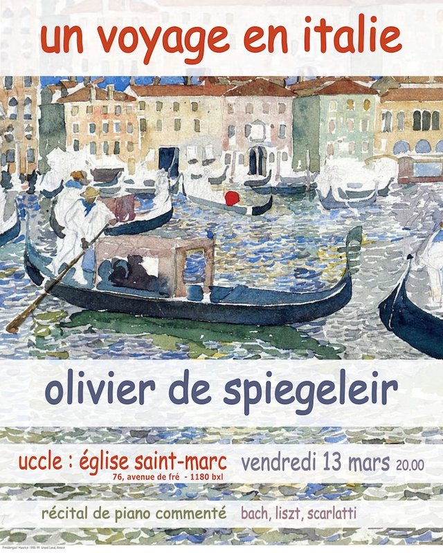 Concerts Un voyage italie ! récital commenté olivier spiegeleir