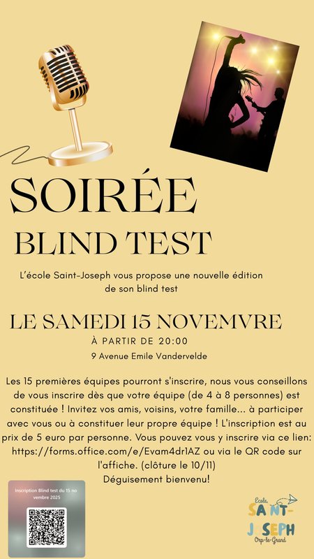 Soirées Soirée Blind test